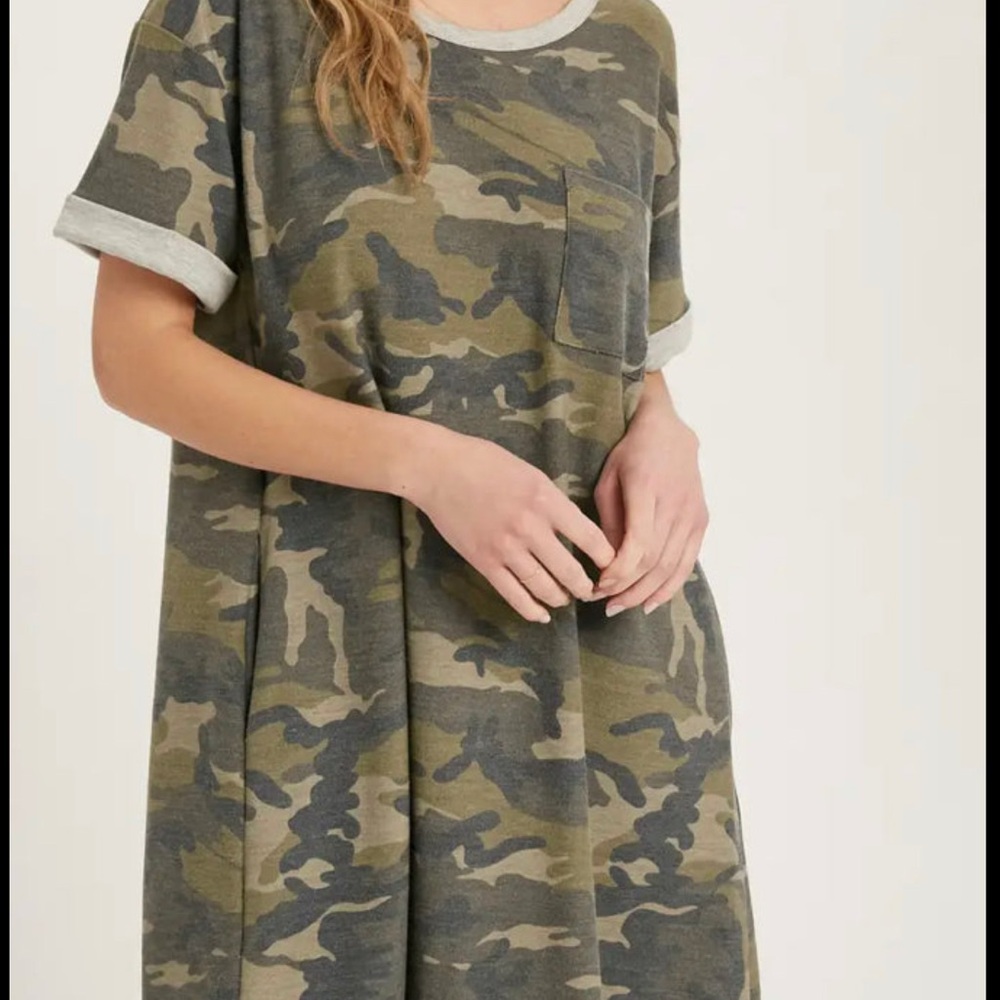 Camouflage T-Shirt Dress